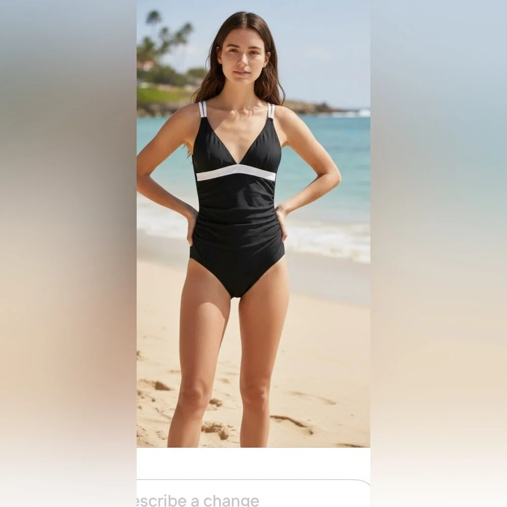 New Sexy Tummy Control Slimming Bathing Suit Double adjust Straps Swimwear
